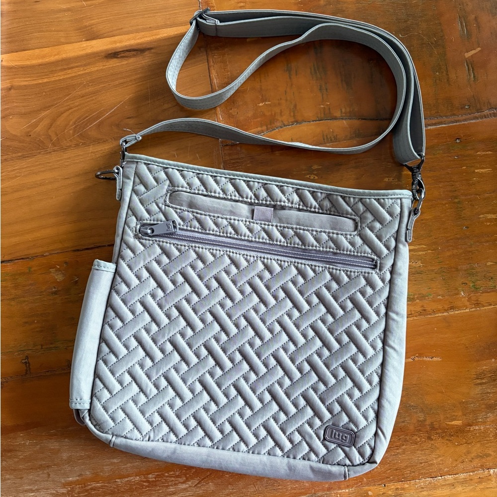 Stylish Gray Quilted Women's Bag